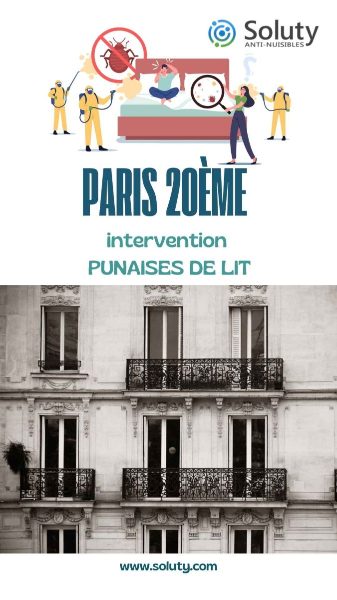 Société de désinsectisation de punaises de lit et exterminateur de nuisibles 20e (75020)