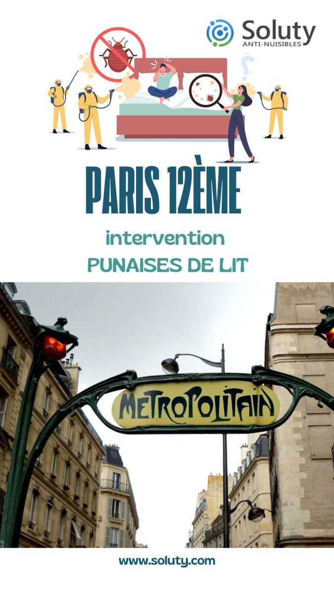 Société de désinsectisation de punaises de lit et exterminateur de nuisibles 12ème (75012)