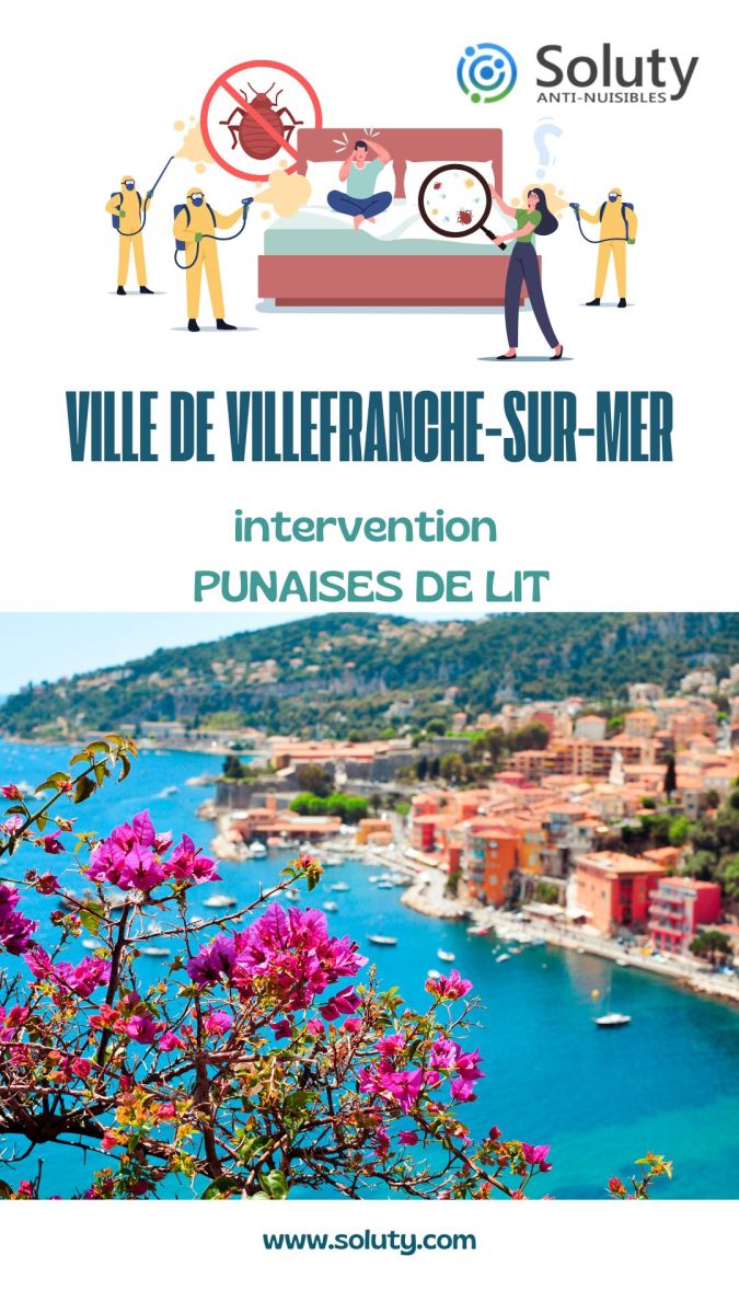 Société de désinsectisation de punaises de lit et exterminateur de nuisibles à Villefranche-sur-Mer (06230)