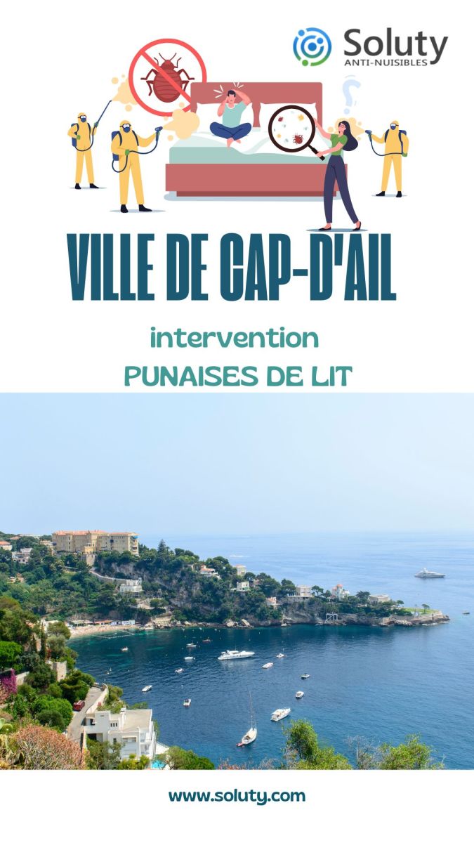 Société de désinsectisation de punaises de lit et exterminateur de nuisibles à Cap-d'Ail (06320)